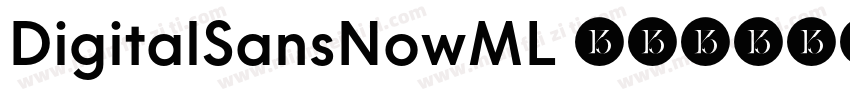 DigitalSansNowML 粗体字体转换